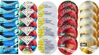 Набор из 25 шт One Oasis Premium + ONE Ribs + ONE Studs + ONEChocolateStrawberry + ONEBanana SOS8472 фото