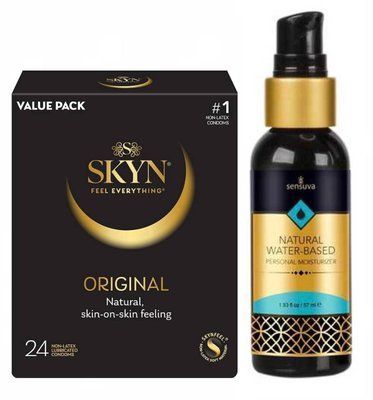 SKYN ORIGINAL 24 шт та Лубрикант Sensuva Natural Water-Based 57 мл SOS728 фото