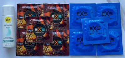 Набір EXS Crazy Cola 5 шт + EXS Cooling 5 шт + Лубрикант pjur Woman Nude 30 мл SOS3524 фото