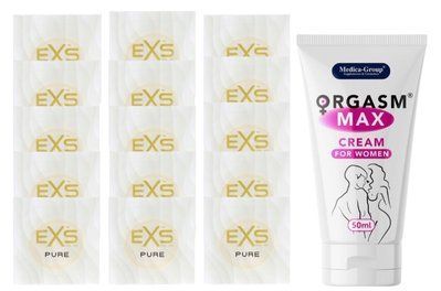 Комплект EXS Pure15 шт + Orgasm Max Cream for Women, 50 мл SOS14846 фото