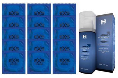 Комплект EXS Cooling 15 шт + SHS Penilarge Gel (100 мл) SOS14592 фото