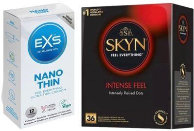Набор с Skyn Intense feel 36 штук + EXS NANO Thin 12 шт SOS7875 фото