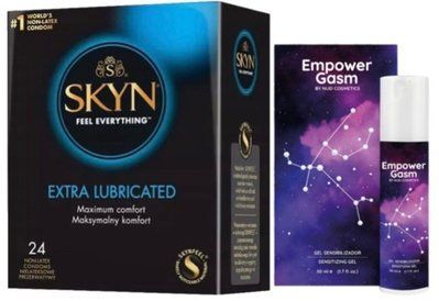Набор из SKYN Extra Lube (24 шт) + Гель для стимуляции EMPOWERGASM (50 мл) от Nuei SOS10082 фото