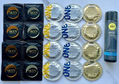 Набір з 20 штук One, Skyn + лубрикант pjur Basic Waterbased (100 мл) SOS4024 фото