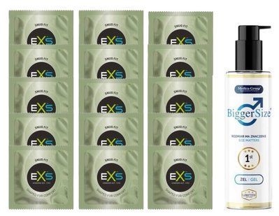Комплект EXS Snug Fit 15 шт + Medica-Group Bigger Size, 150 мл SOS14896 фото