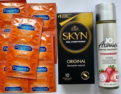 Комплект 20 шт SKYN ORIGINAL - Pasante Warming + System JO Aromatix Strawberry 120 мл SOS1673 фото
