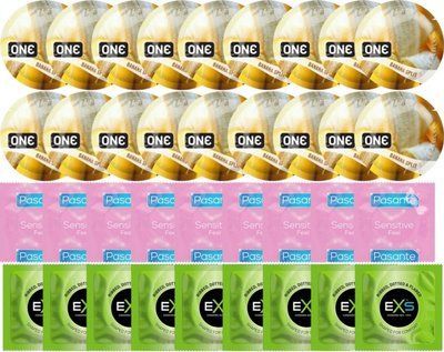Набор 36 шт ONE Banana Split + Pasante Extra Sensitive + EXS EXTREME 3 в 1 SOS7775 фото