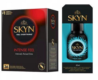 Набір: Skyn Intense feel 36 шт. + Лубрикант SKYN AQUA FEEL, 80 мл SOS11791 фото