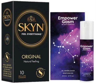 Набор из SKYN Original (10 шт) + Гель для усиления оргазма EMPOWERGASM (50 мл) от Nuei SOS9882 фото