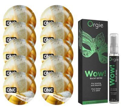 Комплект ONE BananaSplit 10 шт+WOW! &ndash; Menthol, 10 мл, ORGIE SOS13743 фото