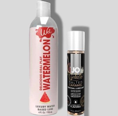 Wet Oral Play Watermelon (118 мл) + JO GELATO Salted Caramel (30 мл) LB981 фото