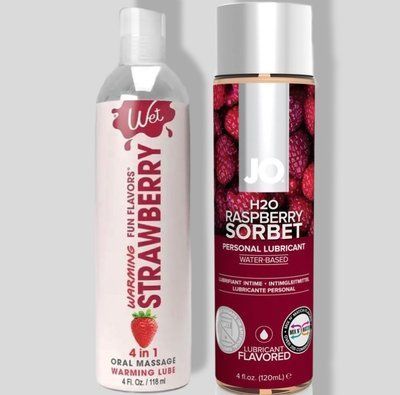 Wet Oral Play Strawberry (118 мл) + JO Raspberry Sorbet (120 мл) LB830 фото