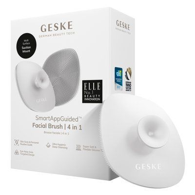 Щітка для обличчя GESKE Facial Brush 4в1 з тримачем white HB0062 фото