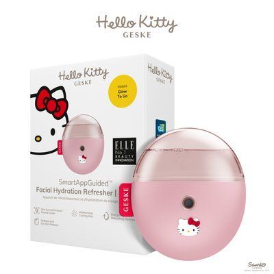 Електронний освіжувач для зволоження обличчя GESKE Facial Hydration Refresher 4в1 by Hello Kitty pink HB0254 фото
