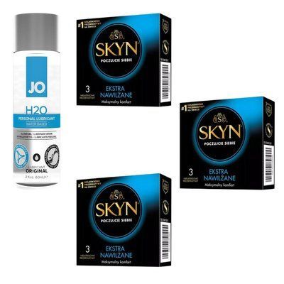 Набір SKYN Extra Lube, 9 шт + лубрикант на водній основі System JO H2O ORIGINAL, 60 мл SKYN39 фото