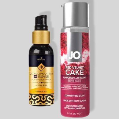 Sensuva Ultra Stimulating On Insane Butter Rum (57 мл) + JO Red Velvet Cake (60 мл) LB298 фото