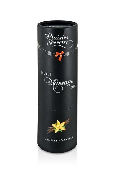 Масажна олія Plaisirs Secrets Vanilla з афродизіаками, їстівна (59 мл) SO1843 фото