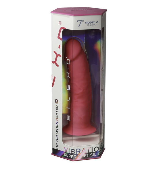 Фалоімітатор з вібрацією SilexD Henry Vibro Pink (MODEL 2 size 7in) + LRS, діаметр 4,4 см SX3130 фото