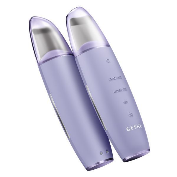Мікрострумовий скрабер для шкіри та усунення чорних точок GESKE MicroCurrent Skin Scrubber&Blackhead Remover 9в1 purple HB0145 фото