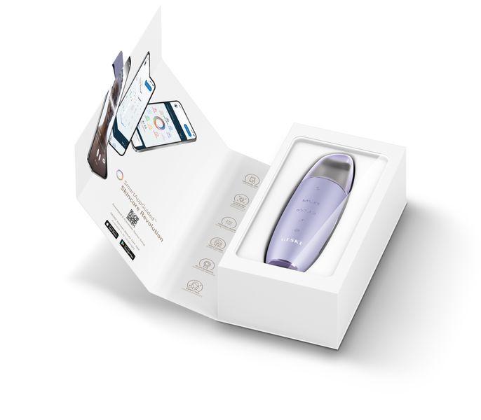 Мікрострумовий скрабер для шкіри та усунення чорних точок GESKE MicroCurrent Skin Scrubber&Blackhead Remover 9в1 purple HB0145 фото
