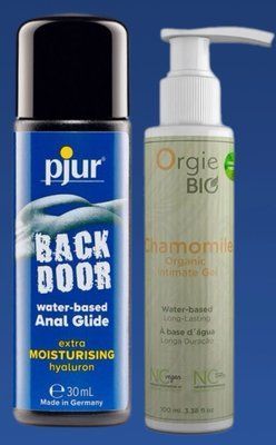 Набір лубрикантів pjur backdoor Comfort water glide 30 мл + CHAMOMILE, 100 мл, ORGIE BIO LB333 фото