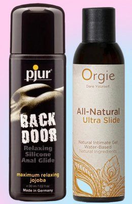 Набір лубрикантів pjur backdoor anal Relaxing jojoba silicone 30 мл + ALL-NATURAL Ultra slide, 150 мл Orgie LB881 фото