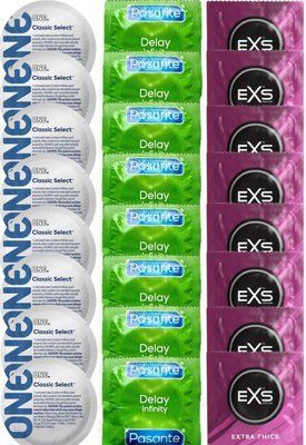 Набор 24 шт ONE Classic Select + Delay Infinity + EXS Extra Thick SOS7428 фото