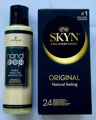 Набір SKYN Original 24 шт - Лубрикант Sensuva Handipop Mango Smoothie (125 мл) SOS3375 фото
