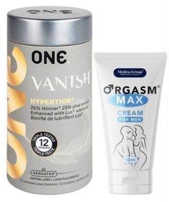 Набор из 12 шт ONE Vanish + Пролонгатор Medica-Group Orgasm Max for Men - krem ​​50 ml SOS9223 фото