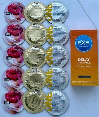 Набор 15 шт ONE Vanish, Super Studs, Flavor Waves + EXS Delay 12 шт SOS3875 фото