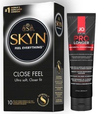 Набор из SKYN Close Feel (10 шт) + Пролонгатор System JO Prolonger Gel (60 мл) SOS8923 фото