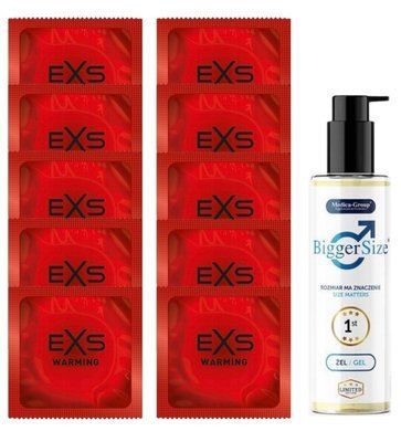Комплект EXS Warming 10 шт + Medica‑Group Bigger Size Gel (150 мл) SOS14346 фото