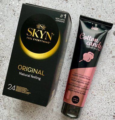 Набір SKYN Original 24 шт + Intt Cotton Candy лубрикант на водній основі(100мл) SOS1078 фото
