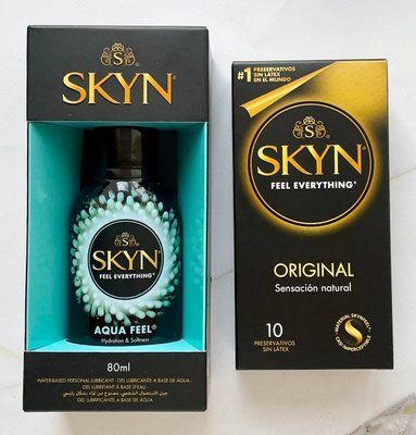 Набір Skyn Original 10 шт + Лубрикант SKYN AQUA FEEL 80 мл SOS2075 фото