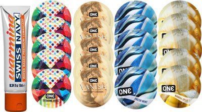 Набор из Swiss Navy Warming 10мл + ONERibs + ONE Vanish + ONE Mint + ONEBanana SOS8573 фото