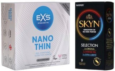 Набор з Skyn Selection 9 шт + EXS NANO THIN 48 шт SOS7826 фото