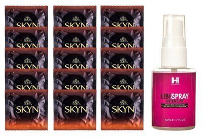 Комплект Skyn Warming 15 шт + SHS LibiSpray 50 мл SOS14496 фото