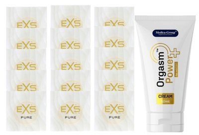 Комплект EXS Pure15 шт + Medica-Group Orgasm Power for Women, 50 мл SOS14847 фото