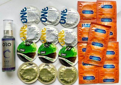 Набор 22 шт ONE Classic, Vanish, Flavor Waves , Super Studs - Pasante Warming + Лубрикант OLO 60 мл SOS1774 фото