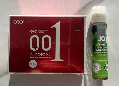 Комплект OLO Збуджуючі з розігріваючим ефектом 001 10 шт + Змазка System JO H2O &mdash; Green Apple (30 мл) SOS2175 фото