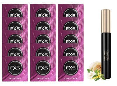 Комплект EXS Extra Thick 15 шт + Bijoux Indiscrets Aphrodisia Clitoral Arousal Balm SOS14687 фото