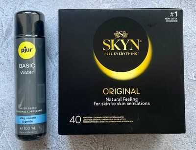 Набір SKYN Original 40 шт - Лубрикант pjur Basic waterbased 100 мл SOS2625 фото