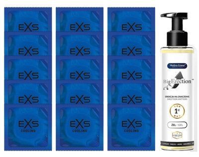 Комплект EXS Cooling 15 шт + Big Erection Gel (150 мл) SOS14593 фото