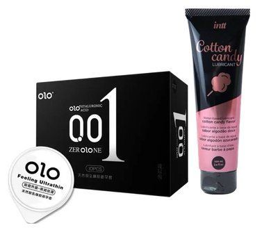 OLO Feeling Ultrathin &mdash; 10 шт та Лубрикант Intt Cotton Candy &ndash; 100 мл SOS829 фото