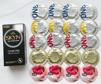 Комплект 30 шт - ONE Super Studs, Classic, Vanish, Extreme ribs, Flavor Waves + SKYN Close Feel SOS1874 фото