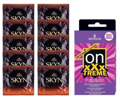 Комплект Skyn Warming 10 шт + Sensuva ON xXxTREME Arousal Oil with Antidote (5 мл + 5 мл) SOS14195 фото