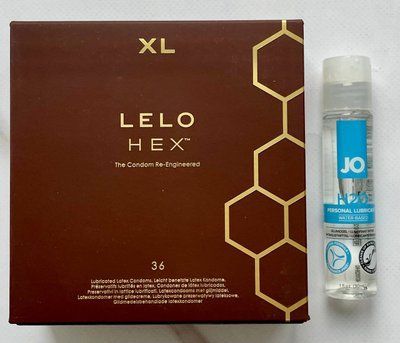 Комплект LELO HEX Respect XL 36 шт + Лубрикант System JO H2O ORIGINAL (30 мл) SOS2975 фото