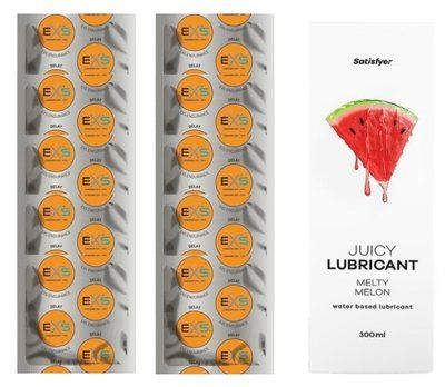 Комплект: EXS Delay 10 шт. + Лубрикант Satisfyer Melty Melon 300 мл SOS11387 фото