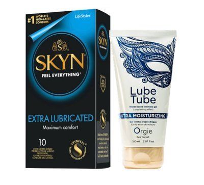 SKYN Extra Lube 10 шт та Лубрикант ORGIE Lube Tube Xtra, 150 мл SOS879 фото