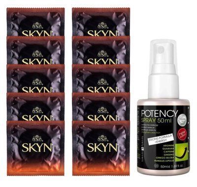 Комплект Skyn Warming 10 шт + Lovely Lovers Potency Spray (50 мл) SOS14446 фото